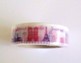 Photo: Decorative Craft Washi Masking Tape Sticker World Traveling Paris Brand New