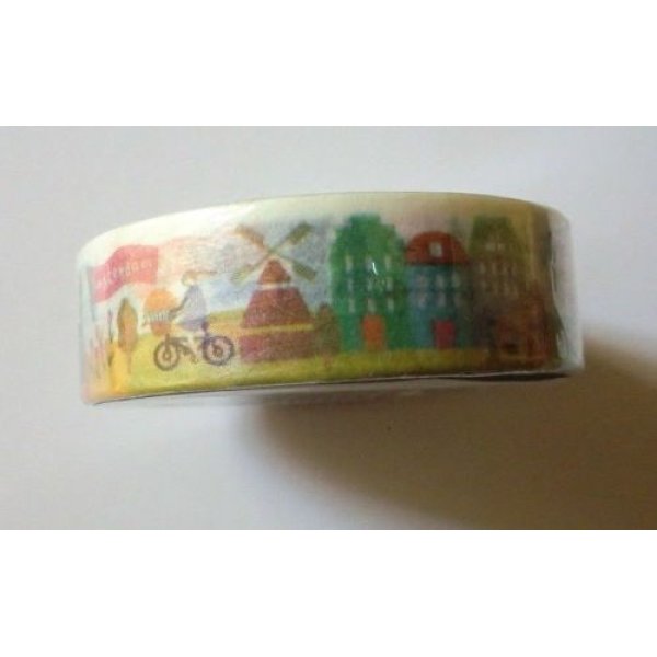 Photo3: Decorative Craft Washi Masking Tape Sticker World Traveling London NY...New (3)