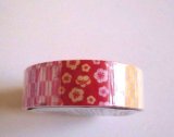 Photo: Decorative Craft Washi Masking Tape Sticker Shibori Ume Yagasuri Pattern New