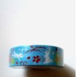 Photo2: Decorative Craft Washi Masking Tape Sticker Rabbit Sakura Brand New Blue (2)