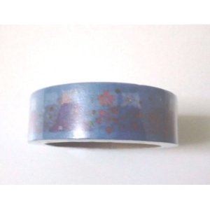 Photo: Decorative Craft Washi Masking Tape Sticker Japan Mt.Fuji Sakura Blue Brand New