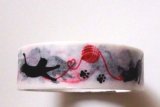 Photo: Decorative Craft Washi Masking Tape Sticker Cat Woolen Yarn Brand New Red