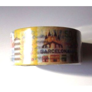 Photo: Decorative Craft Washi Masking Tape Sticker Wide World Traveling New Asia US EU