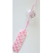 Photo1: Furin Glass Wind Chime Retro Pink Japan Brand New (1)