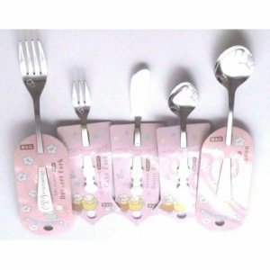 Photo: Little Twin Stars Spoon Fork Knife Set