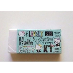 Photo: Sanrio Hello Kitty Eraser Brand New Green White