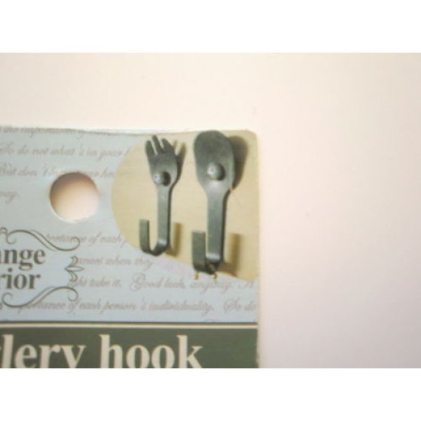 Photo2: Steel Hook Cutlery Spoon Fork Brand New (2)