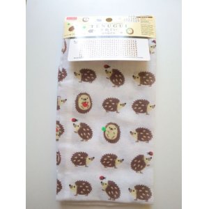 Photo: Tenugui Cotton Hand Cloth Hedgehog 100% Cotton Brand-New