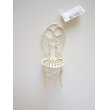 Photo2: Miniature Iron Chair 2 pcs set White Brand New (2)