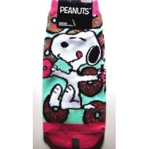 Photo: Peanuts Snoopy Ankle Low Cut Socks Doughnut Pink Brand New