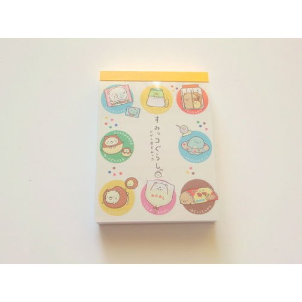 Photo1: San- X Sumikko Gurashi Mini Memo Pad Dagashi Sweets Brand New (1)