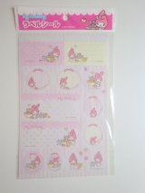 Photo: Sanrio My Melody Label Stickers Brand-New