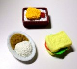 Photo: Eraser Toy Japanese Food Tendon Curry Sandwich Japan Brand New