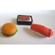 Photo2: Eraser Toy Japanese Food Sushi Unaju hamburger First Food Brand New (2)