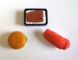 Photo: Eraser Toy Japanese Food Sushi Unaju hamburger First Food Brand New