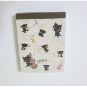 Photo: San-X Kutusita Nyanko Cat Mini Memo Pad Music Brand New