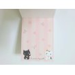 Photo2: San-X Kutusita Nyanko Cat Mini Memo Pad Cat Manekineko Brand New (2)