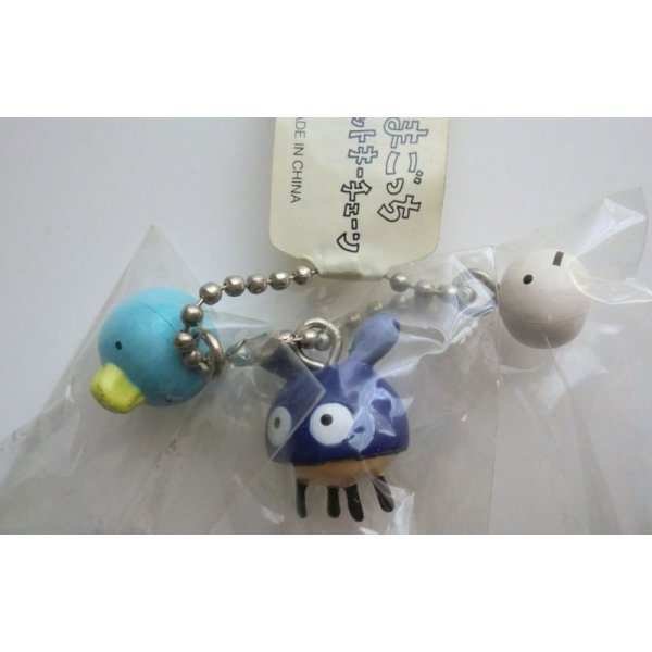 Photo2: Bandai Shinshu Hakken Tamagotchi Zukitchi Triple Characot Mascot Keychain Charms 1997 (2)