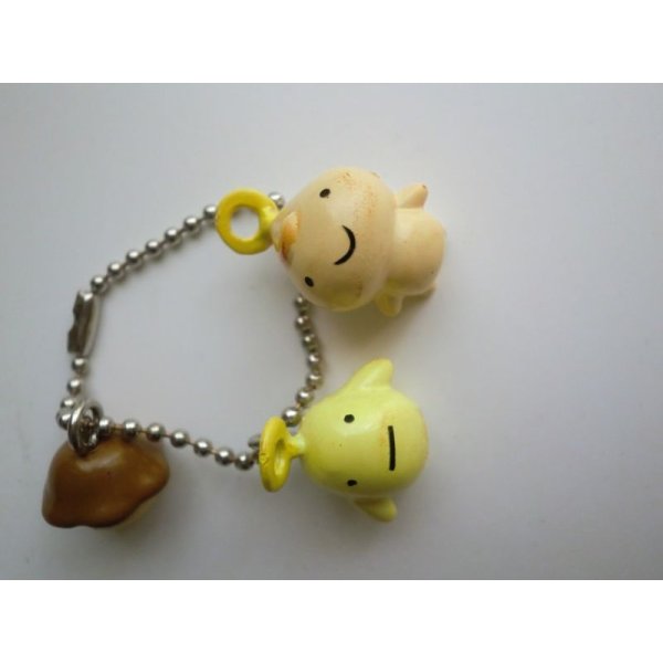 Photo3: Bandai Angel Tamagotchi Angelgotchi Kuriten Triple Characot Mascot Keychain Charms 1997 (3)