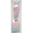 Photo1: Sanrio Little Twin Stars Kiki Lala Plastic Folding Fan Japan Brand New (1)