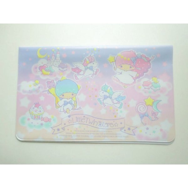 Photo1: Sanrio Little Twin Stars Kiki & Lala Card Case M New (1)