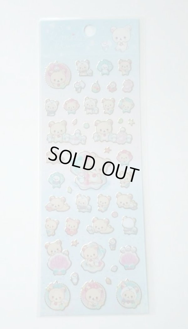 Photo1: San-X Korilakkuma vinyl Stickers shell ocean Brand-New (1)