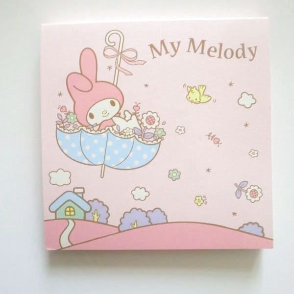 Photo1: Sanrio My Melody mini memo pad umbrella Brand New (1)