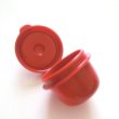 Photo3: Bento Lunch Box Accessory Mayo Mayonnaise Sauce  Mini Cup S red 3 pcs set 18 ml Brand-New (3)