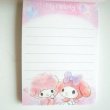 Photo2: Sanrio My Melody Mini Memo Pad pink purple Brand New (2)