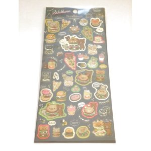 Photo: San-X Rilakkuma special burger Stickers blue Brand New 