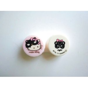 Photo: Sanrio Hello Kitty Contact Lens Case pink white Brand New