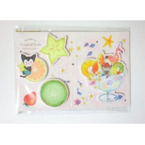 Photo: Lovely Dreamy Sweets Fruit Parfait Cat Memo Tags Slips Labels set New