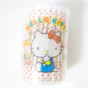 Photo: Sanrio Hello Kitty cotton swab ear bud q-tip 100 pcs set Brand New