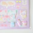 Photo3: Mini petite writing paper set cat kitten purple lovely Brand New (3)