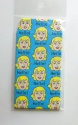 Photo: Blonde Woman mini envelopes blue Brand New