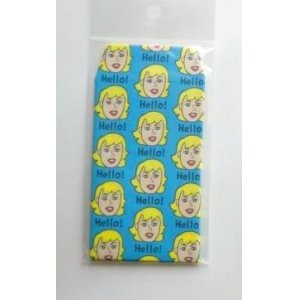 Photo: Blonde Woman mini envelopes blue Brand New