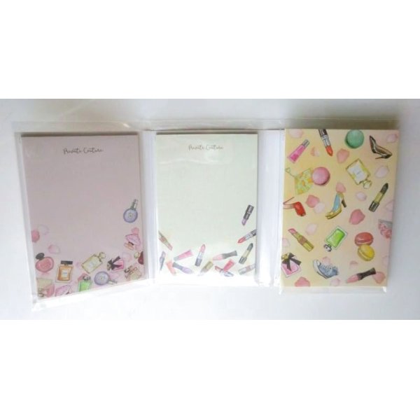 Photo3: Memo Pad set Book makeup sweets lovely Brand-New (3)