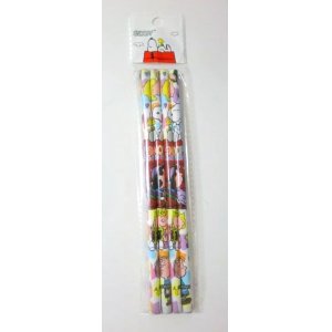 Photo: Peanuts Snoopy Woodstock Shroeder Lucy Linus Sally Pencils 4set Brand New