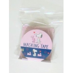 Photo: Peanuts Snoopy Decorative Craft Washi Masking Tape Sticker navy New