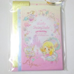 Photo: Mini petite writing paper set Aqua Fantasy lovely Brand New