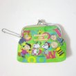 Photo2: Peanuts Snoopy Charlie Brown & Friends Mini Coin Vinyl Purse Pouch Pink Green Brand New (2)