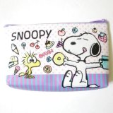 Photo: Peanuts Snoopy Woodstock Sweets Mini Pouch Purple Brand New