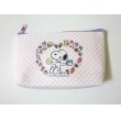 Photo2: Peanuts Snoopy Woodstock Sweets Mini Pouch Purple Brand New (2)