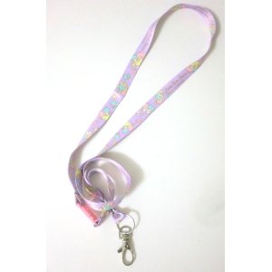 Photo: Sanrio Little Twin Stars Kiki & Lala Name ID Card Holder Neck Strap Purple New