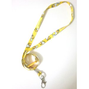 Photo: Sanrio Gudetama Egg Name ID Card Holder Neck Strap lanyard Yellow New