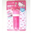 Photo1: Sanrio Hello Kitty Cotton Swab ear bud q-tip Case Glitter Pink Brand New (1)