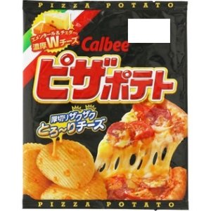 Photo: Calbee Pizza potato chips Japanese snack Brand New