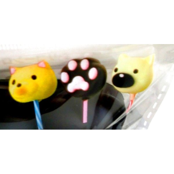 Photo1: Lollipop Candy Chocolate Gummi Gummy Mold Cat Kitty Present Party Brand New (1)