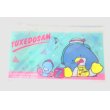 Photo1: Sanrio Tuxedosam slide fastener vinyl pouch Bag for makeup stationary etc... New (1)