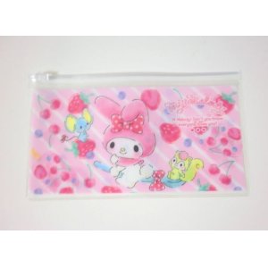 Photo: Sanrio My Melody slide fastener vinyl pouch Bag for makeup stationary etc... New